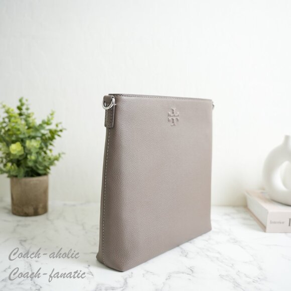 NWT Tory Burch Thea Swingpack Leather Crossbody in Wild Mushroom - Picture 3 of 10